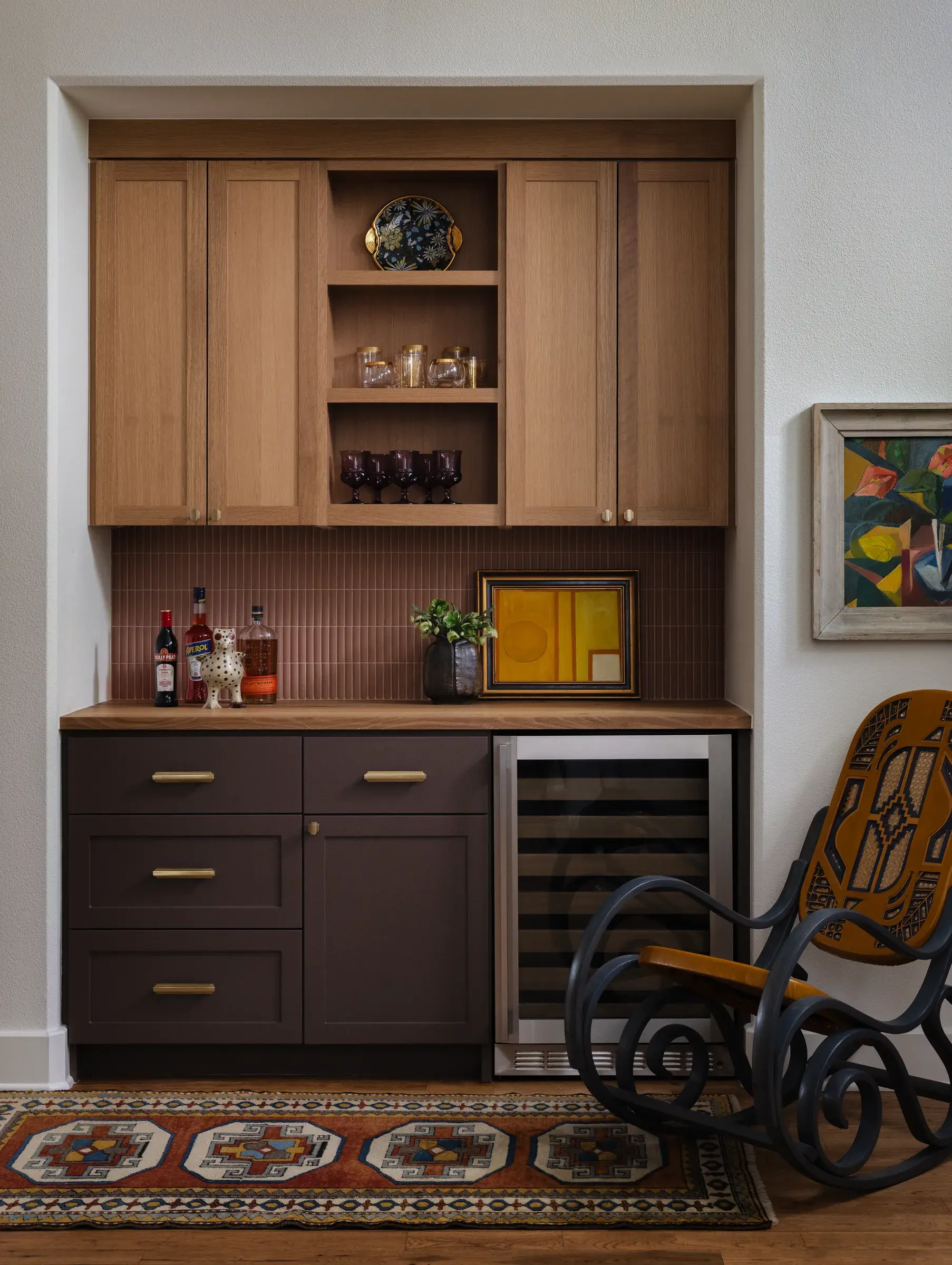 scenic-overlook-wet-bar-wine-fridge-walnut-cabinetry